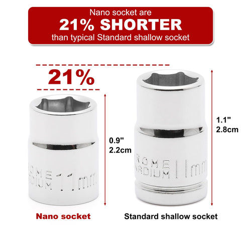 CASOMAN 15mm stubby socket designed for tight engine bay access