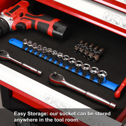 CASOMAN 8mm stubby socket handles compact builds with reliable engagement