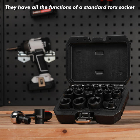 CASOMAN heavy-duty case keeps sockets organized and portable