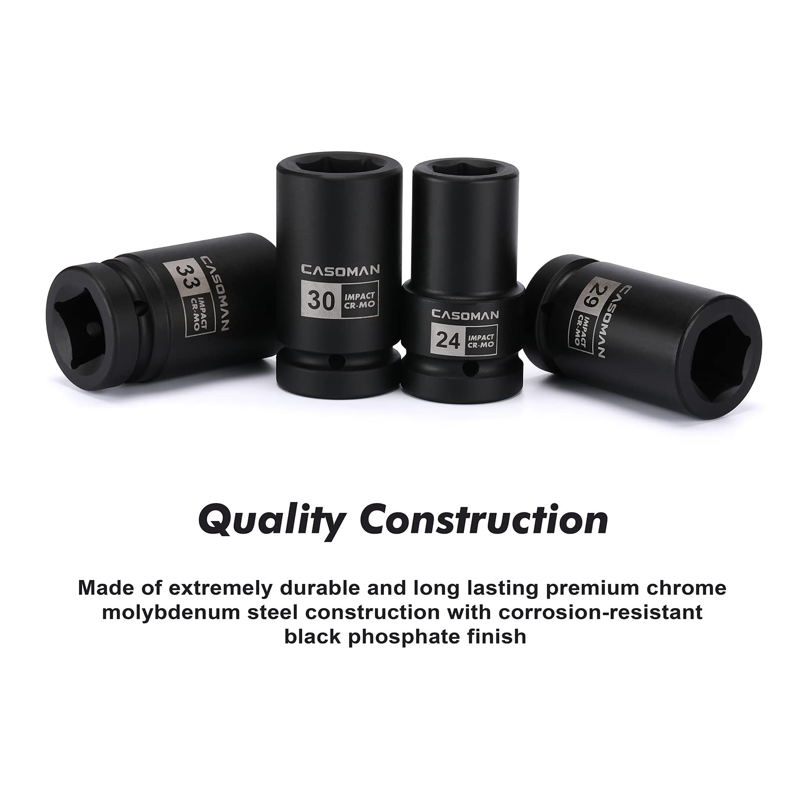 CASOMAN 29mm deep socket offers reliable torque during hub work