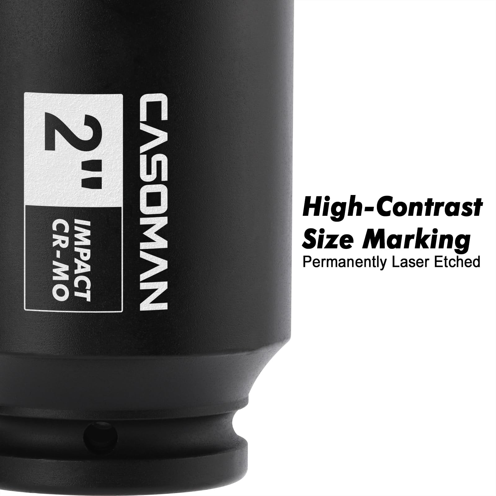 CASOMAN 2 inch length axle nut socket provides extra leverage