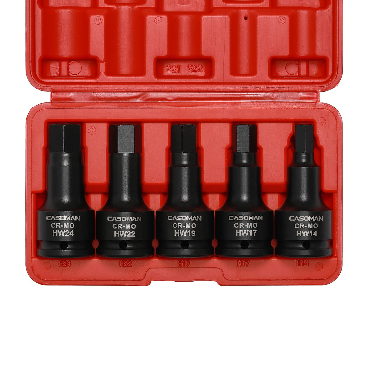 CASOMAN 3/4-inch drive hex bit 14mm for precise torque on wheels.