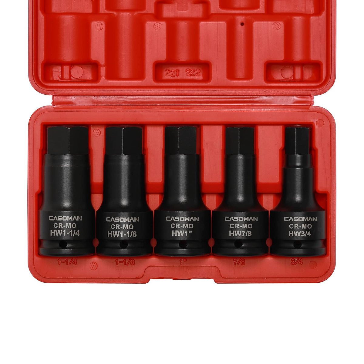 CASOMAN 3/4-drive impact hex bit set in action for high-torque work