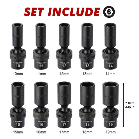 CASOMAN 360-degree flex socket design enabling full-angle access.