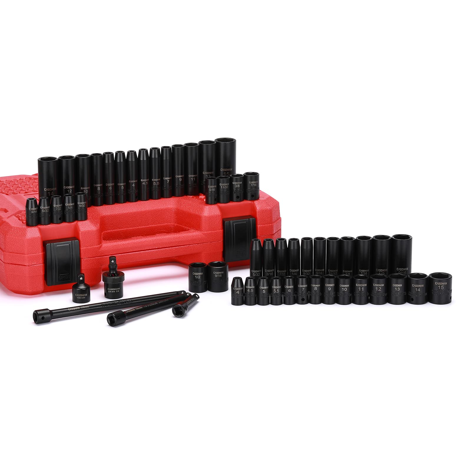 CASOMAN 1/4-inch universal joint, flexible angles for awkward positions