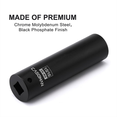 CASOMAN 6-point opening grips fasteners securely to reduce cam-out