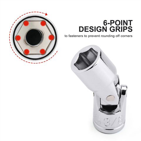 CASOMAN 6 point opening grips fasteners to prevent rounding
