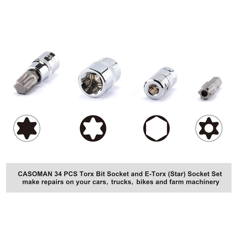 Casoman adapter 516 to 38 inch for versatile reach and fit.