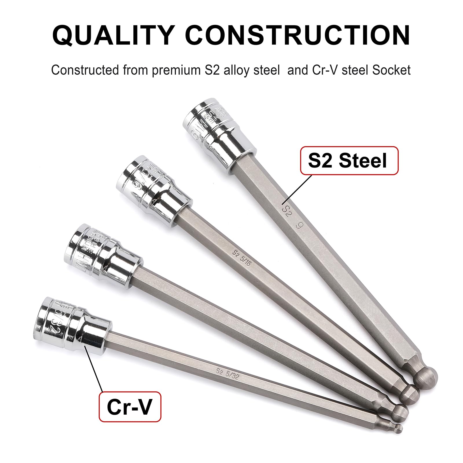 CASOMAN ball-end hex bit 5mm supports versatile use