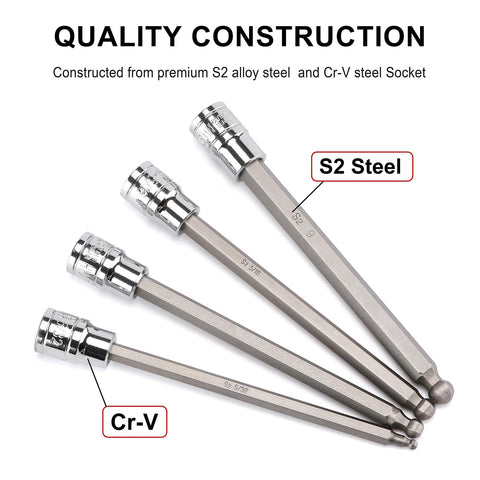 CASOMAN ball-end hex bit 5mm supports versatile use