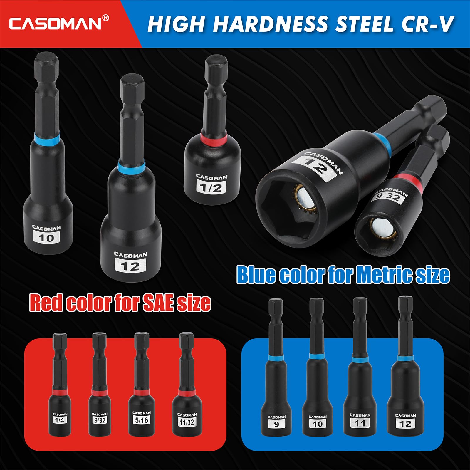 Casoman bit extension bar helps reach tight spots with extra torque
