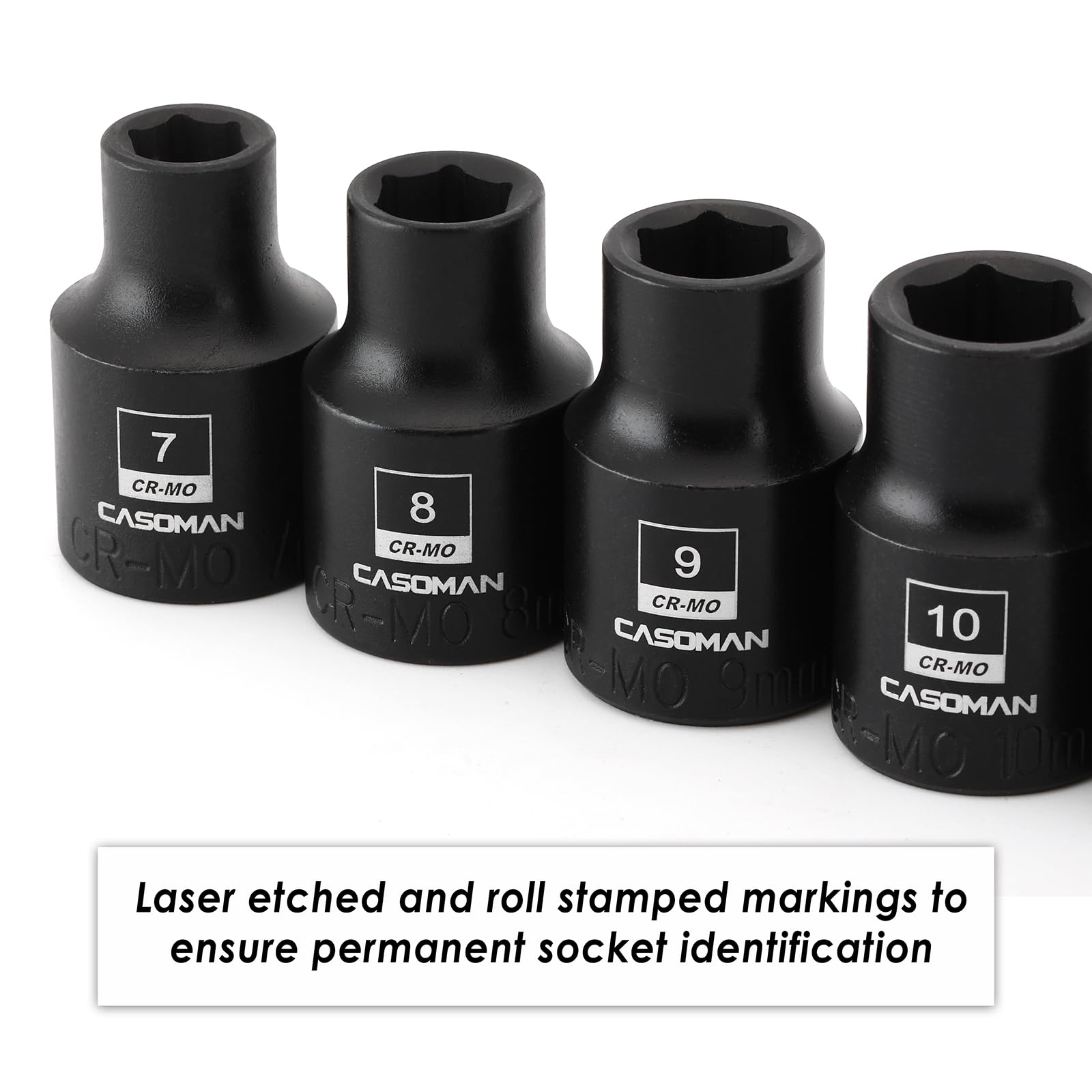 CASOMAN corrosion-resistant black phosphate finish resists wear.