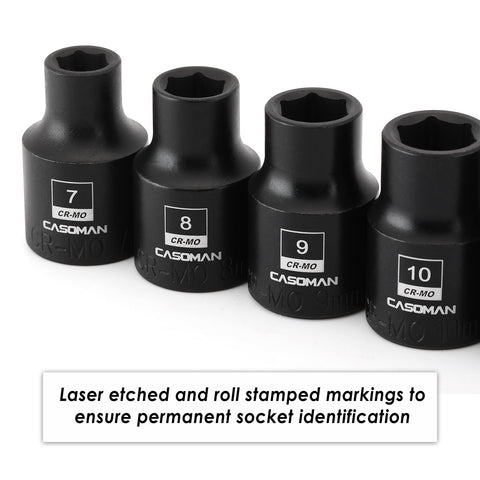 CASOMAN corrosion-resistant black phosphate finish resists wear.