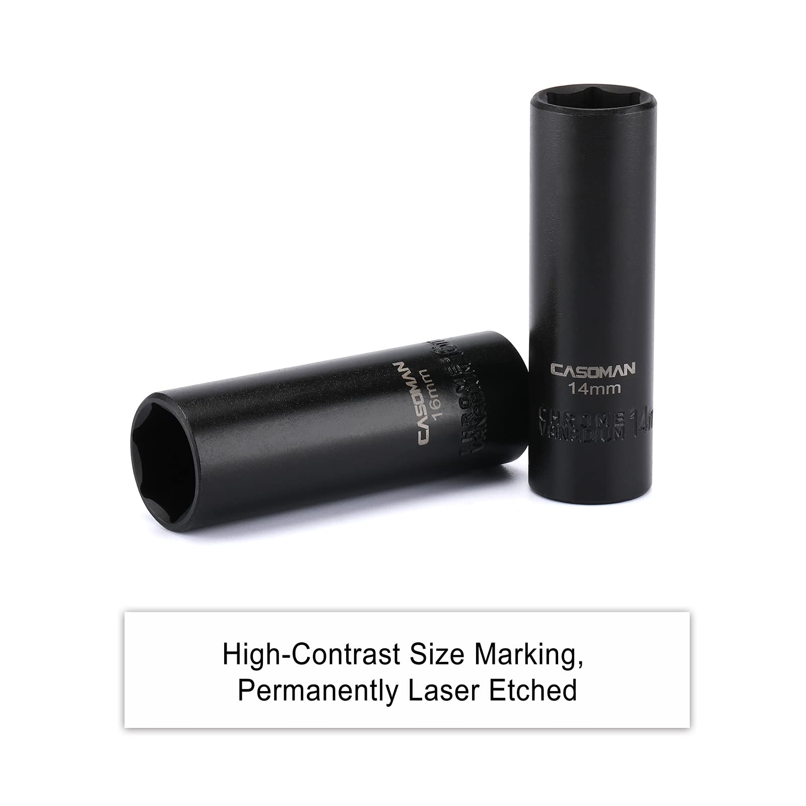 Casoman black phosphate finish resists corrosion for longer tool life