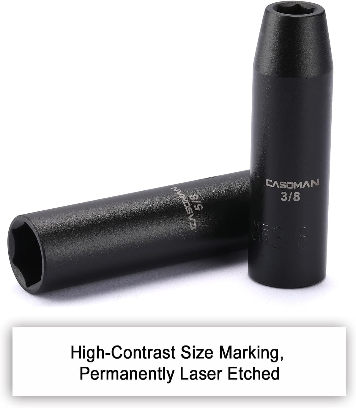 Casoman black phosphate finish protects sockets from corrosion