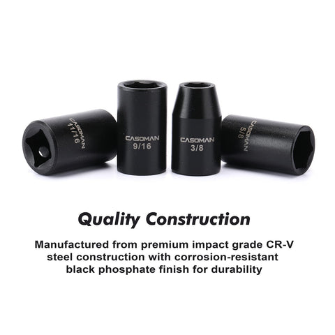Casoman black phosphate finish resists corrosion in tough jobs.