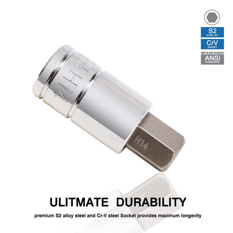 Durable blow-molded case keeps CASOMAN sockets neatly organized on the go.
