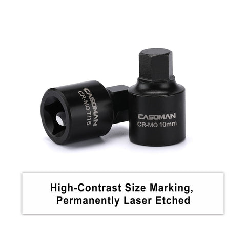 CASOMAN heavy-duty blow-molded case keeps sockets organized