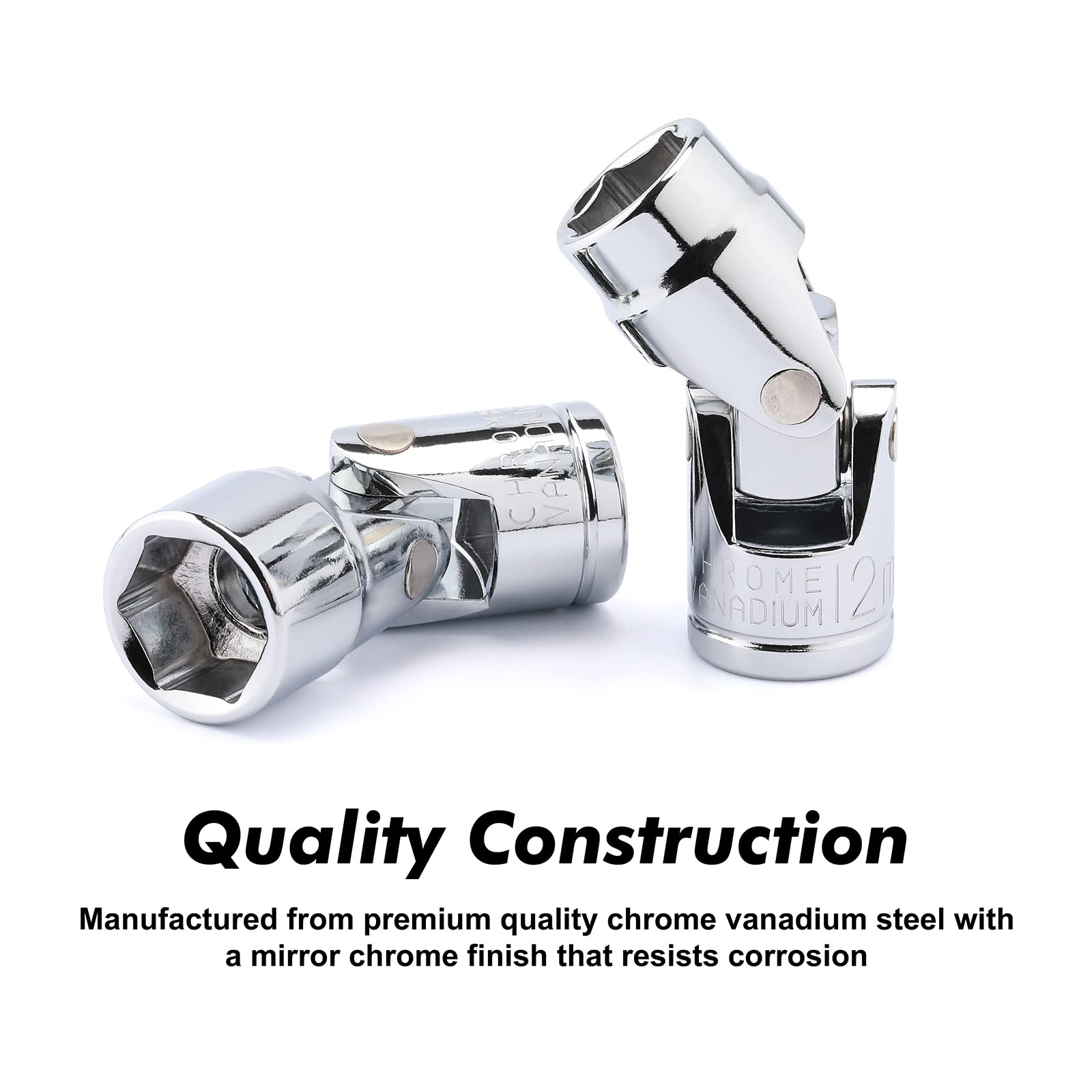 Casoman chrome-vanadium steel construction for durability and long life.