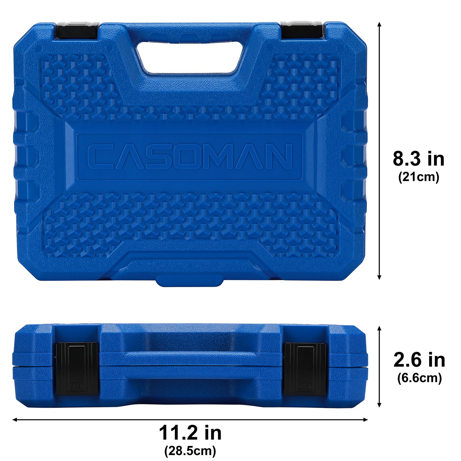 Cr-V steel CASOMAN sockets delivering high torque and durability.