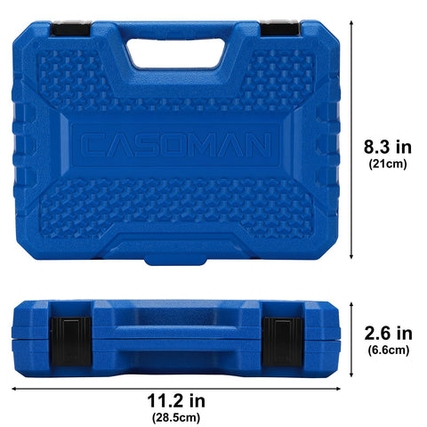 Cr-V steel CASOMAN sockets delivering high torque and durability.