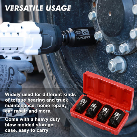 Casoman CR-MO socket set for long-lasting automotive maintenance