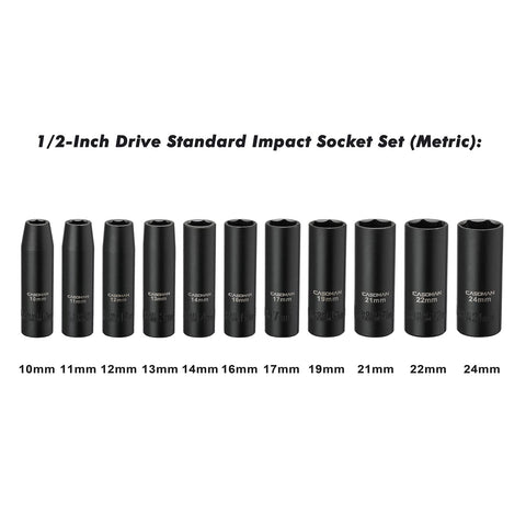 CASOMAN 11mm deep socket designed for secure grip on fasteners and reduced rounding.