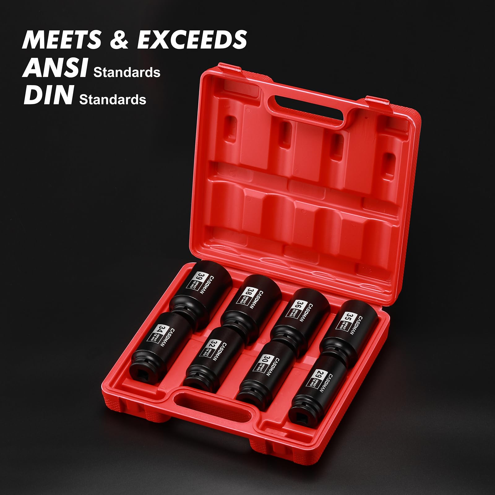 Casoman deep socket 39mm strong performance for deep, stubborn fasteners