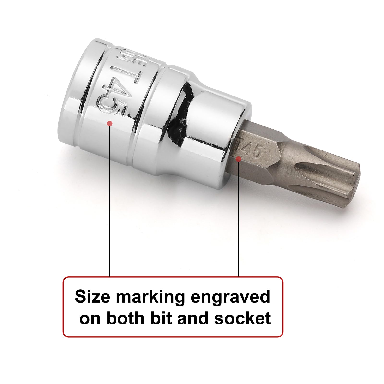 CASOMAN large die-stamped size markings stay legible during use.