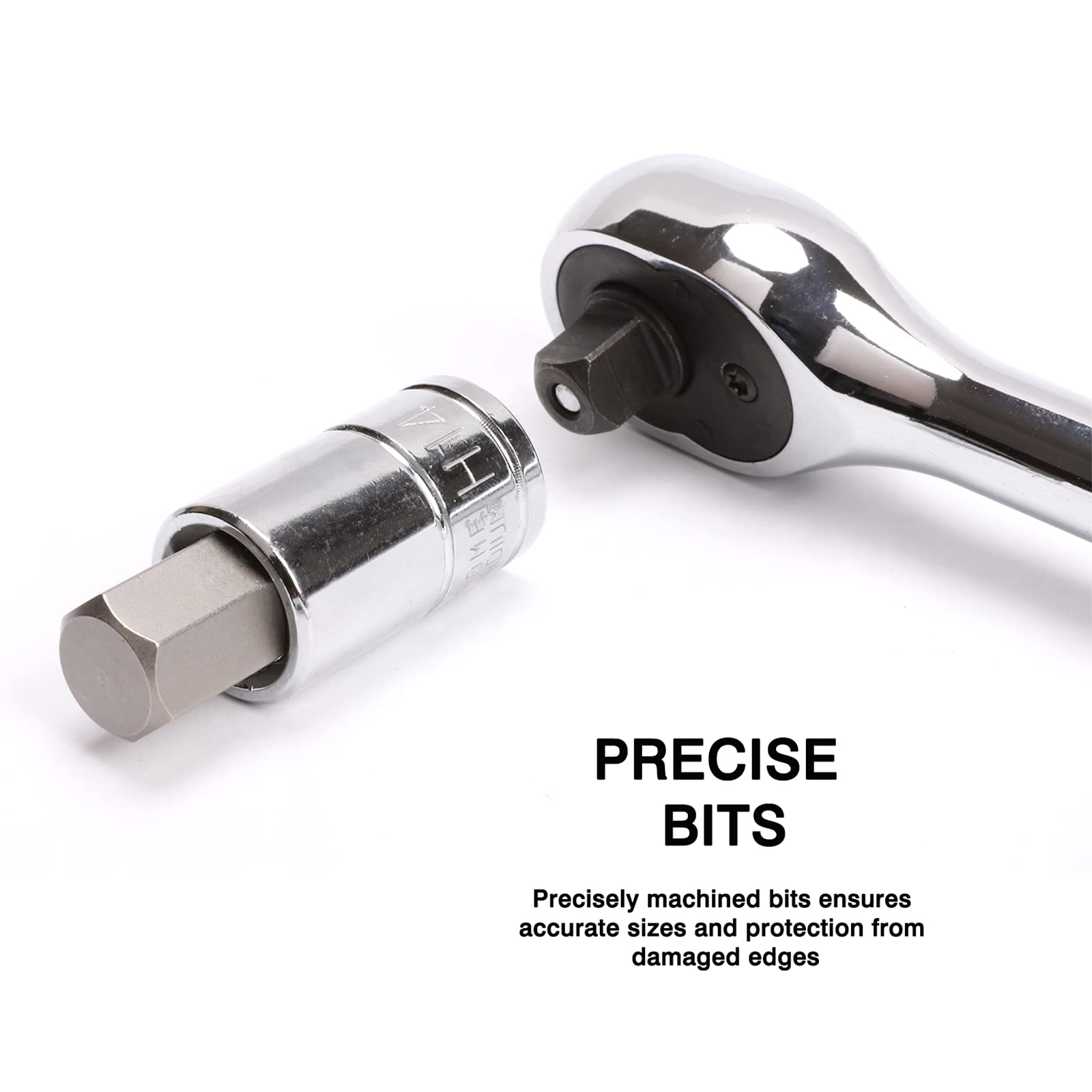 CASOMAN sockets provide 1/4 in, 3/8 in, and 1/2 in drives for broad compatibility.