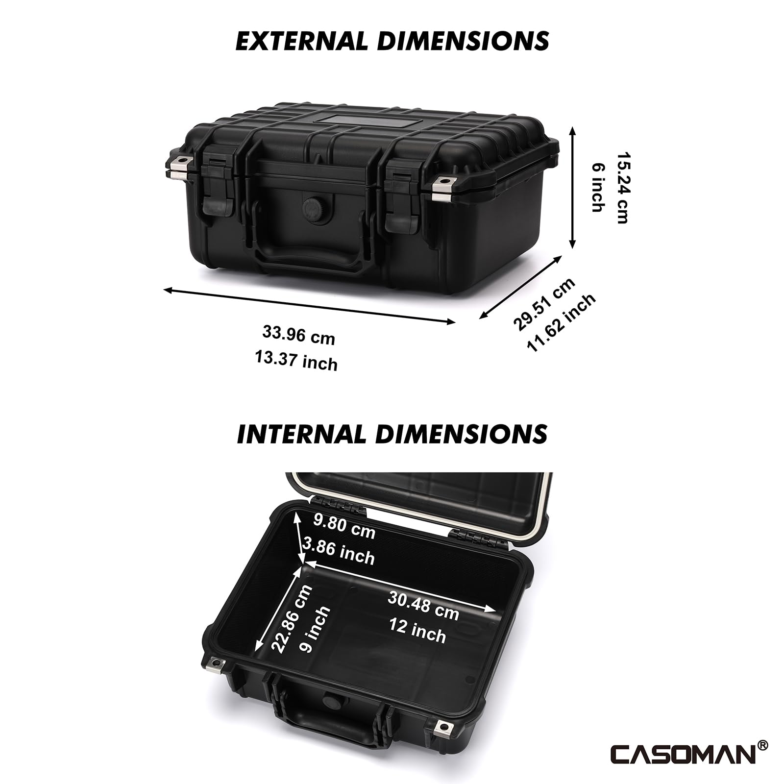 Casoman ergonomic latches provide fast access on location shoots.