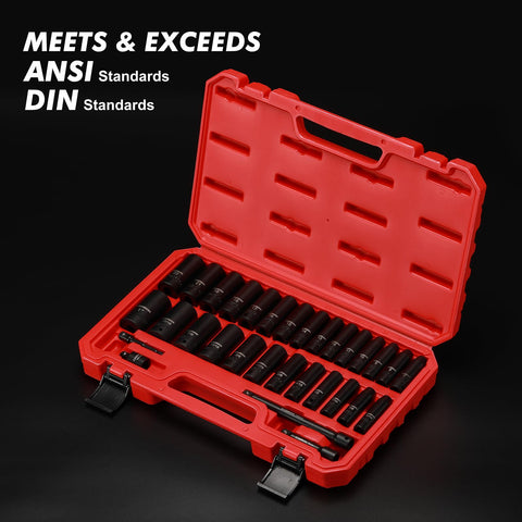 CASOMAN 6-point flank drive minimizes rounding on fasteners.