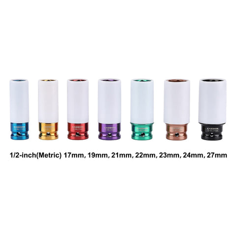Casoman 19mm wheel protector for half-inch drive guards lug nuts during service