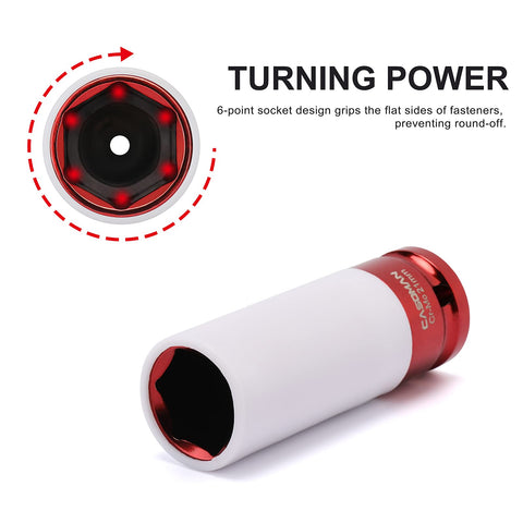 Casoman 21mm wheel protector highlights thin-wall protection around bolt tops