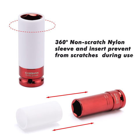 Casoman 22mm wheel protector prevents rim scratches during use