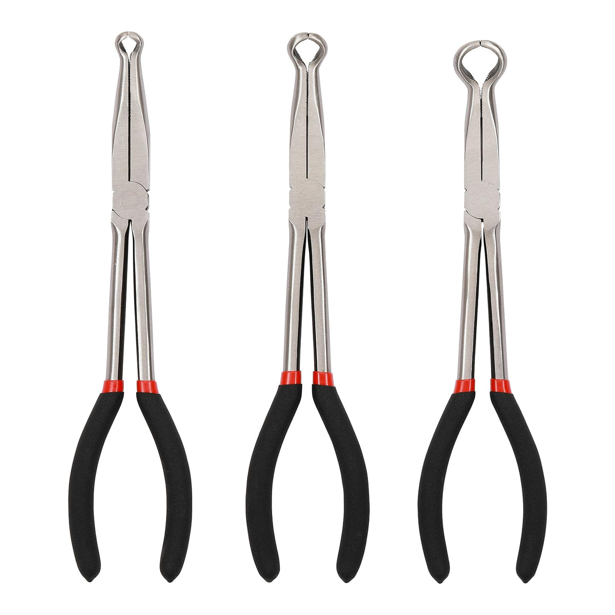 CASOMAN 11-inch hose gripper pliers with 5/16-inch diameter for easier reach in tight spaces.