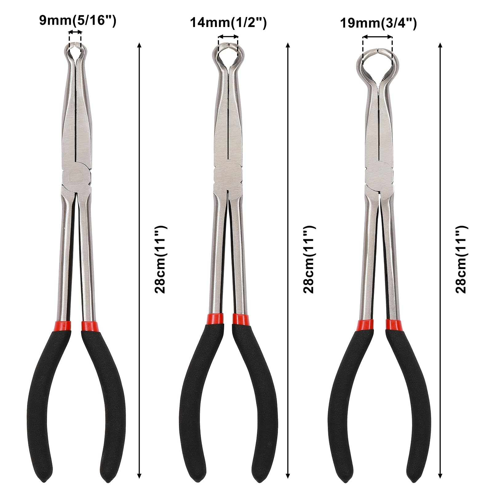 CASOMAN hose gripper pliers with round jaws simplify removal and installation.