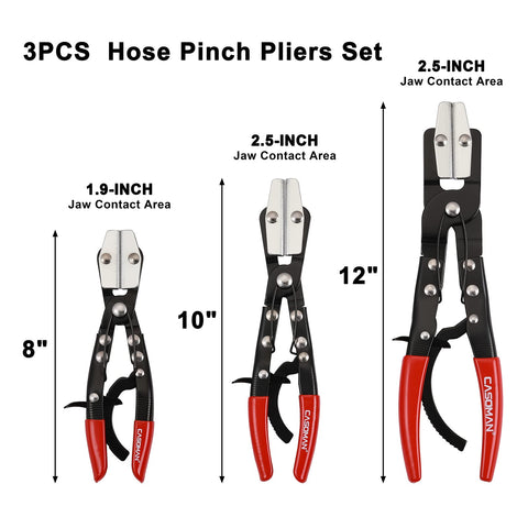 CASOMAN 10-inch hose pinch plier mid-length clamp ideal for radiator hoses