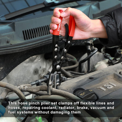 CASOMAN hose pinch pliers set showcases durable metal construction