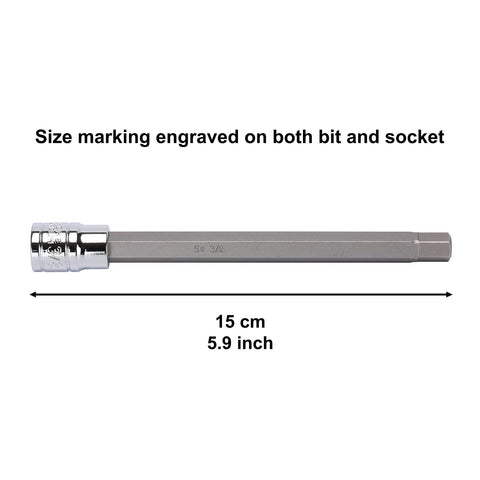 Casoman hex bits feature precision chamfer ends for smooth insertion.
