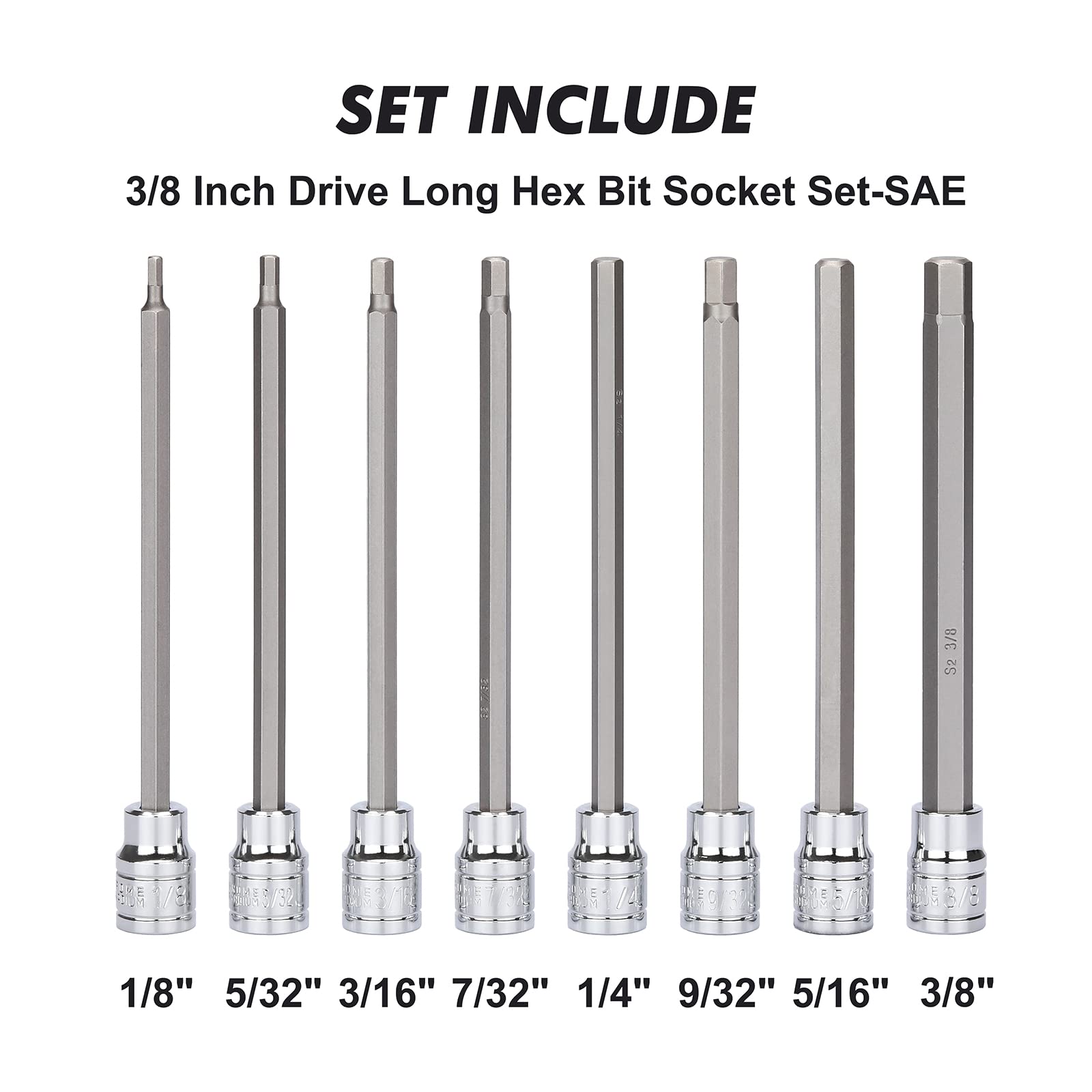 Casoman SAE sizes cover common imperial measurements for versatile repairs.