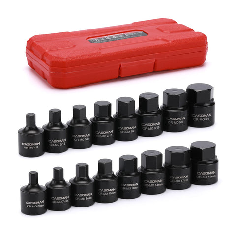 CASOMAN low-profile hex driver set closeup ideal for tight spaces and durability