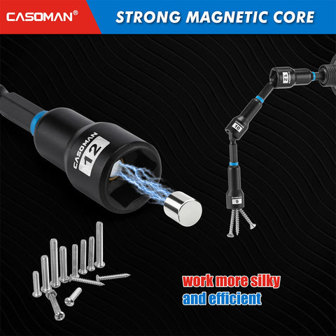 Casoman magnetic shallow nut drivers provide quick access and reduced drops