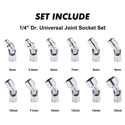 CASOMAN metric 5–15 mm sockets arranged for reach