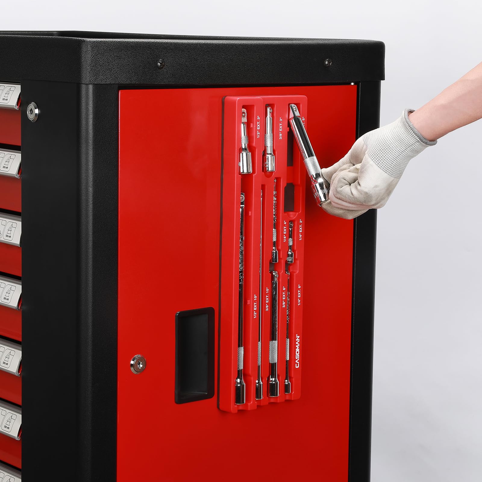 Casoman portable magnetic holder for on-site bench work and travel.