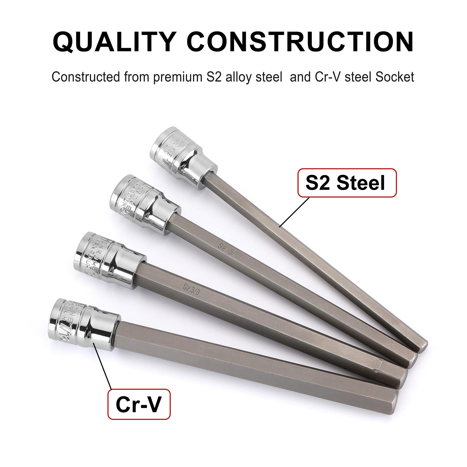 CASOMAN precision chamfered ends aid smooth insertion.