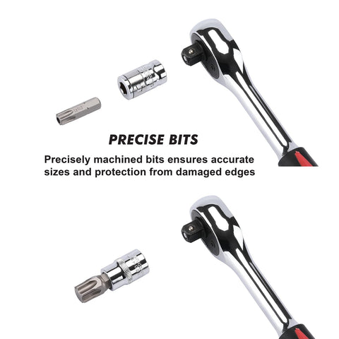 Casoman precision-machined bits ensure accurate sizing and fit.