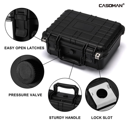 Casoman pressure valve allows easy air balance for quick access after altitude changes.