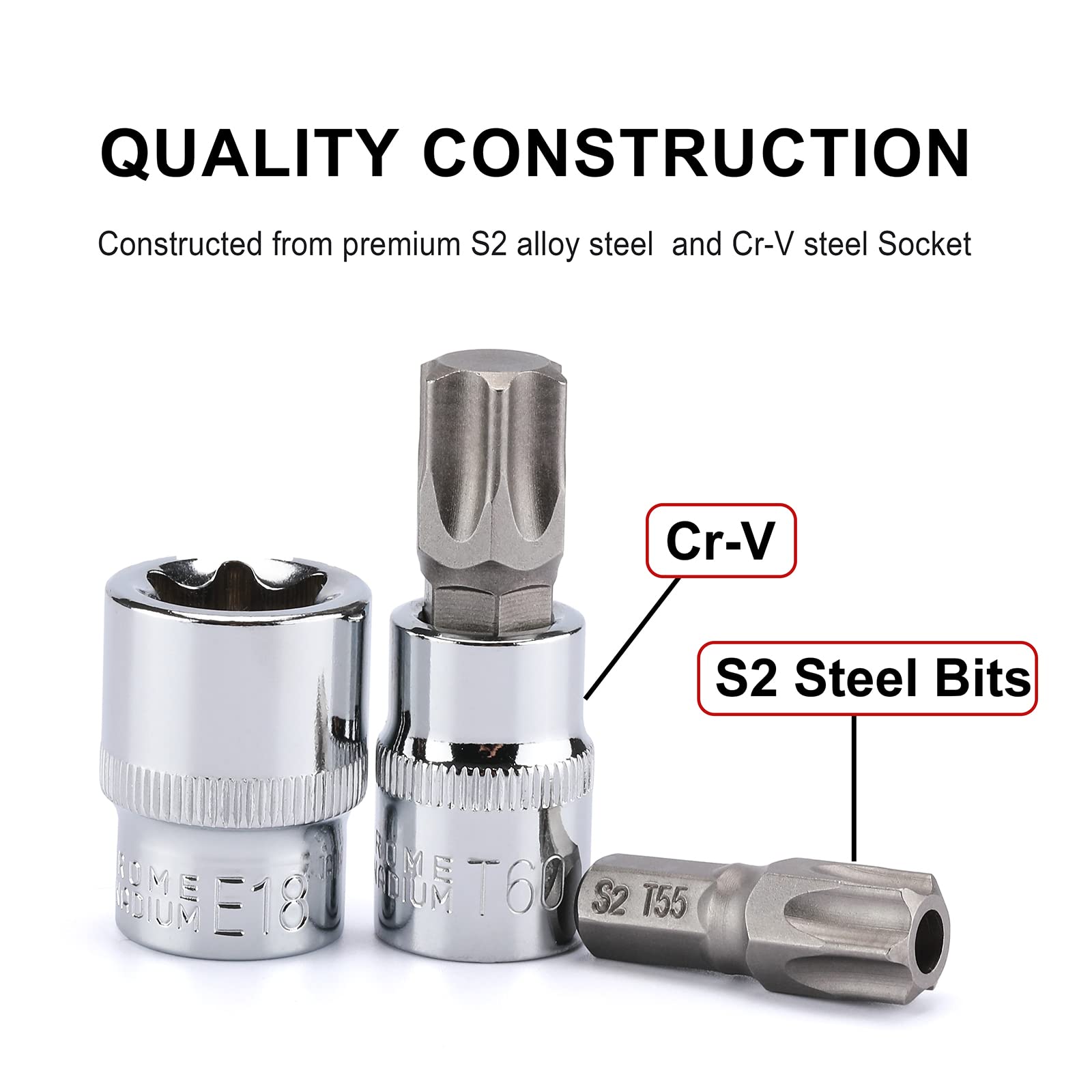Casoman S2 steel bits resist wear for long-term reliability.