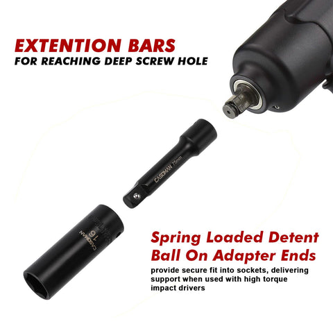 CASOMAN 1/2 inch female to 3/8 inch male adapter expands options.